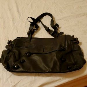 Agnes b vintage all black bag